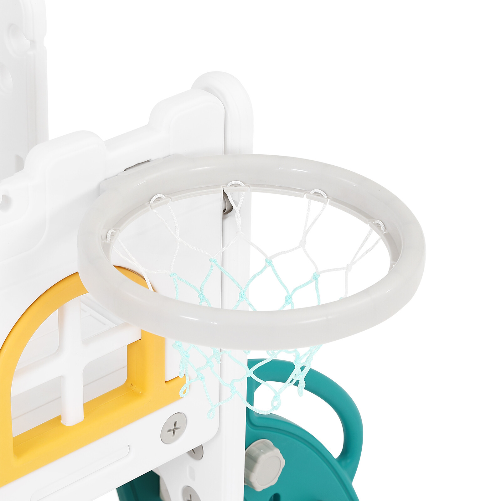 New 9in1 Kids Double Slide Toddler Playground Climb Playset Indoor/Outdoor Toys