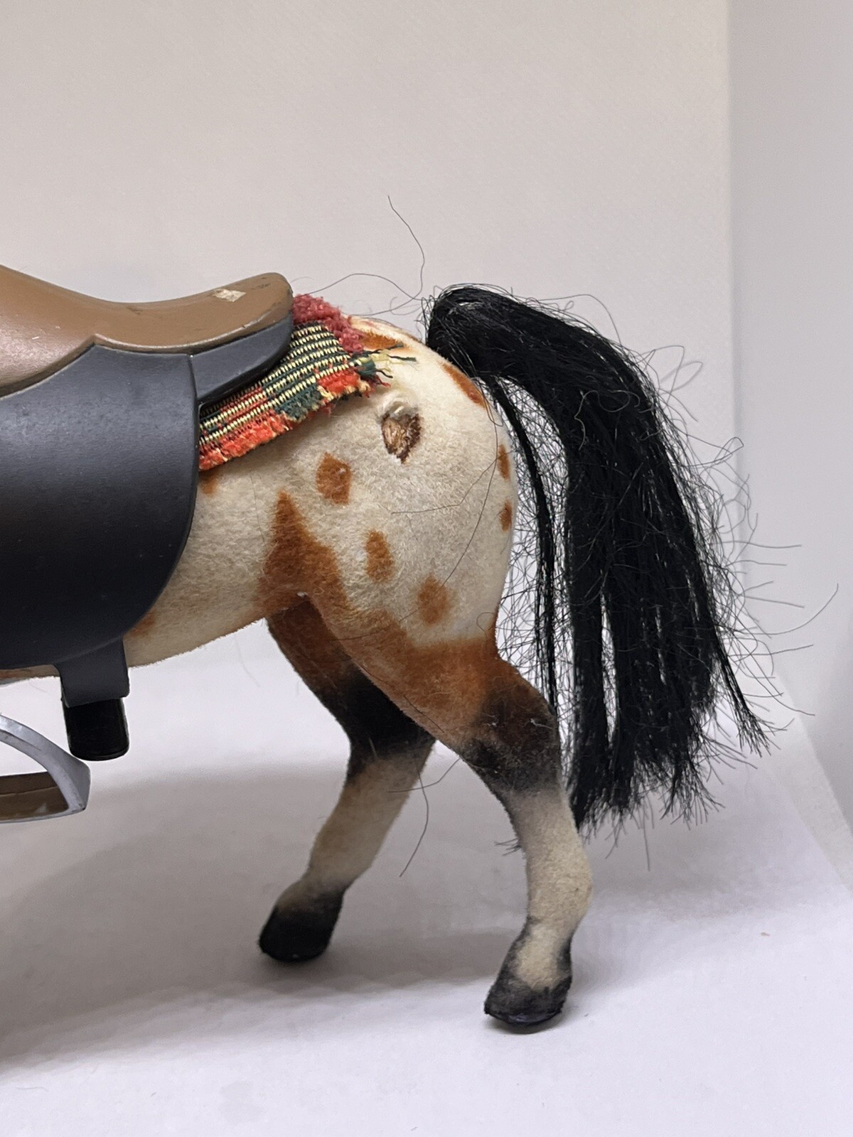 horse mini american Indian Spanish colonial saddle bridle blanket Felted