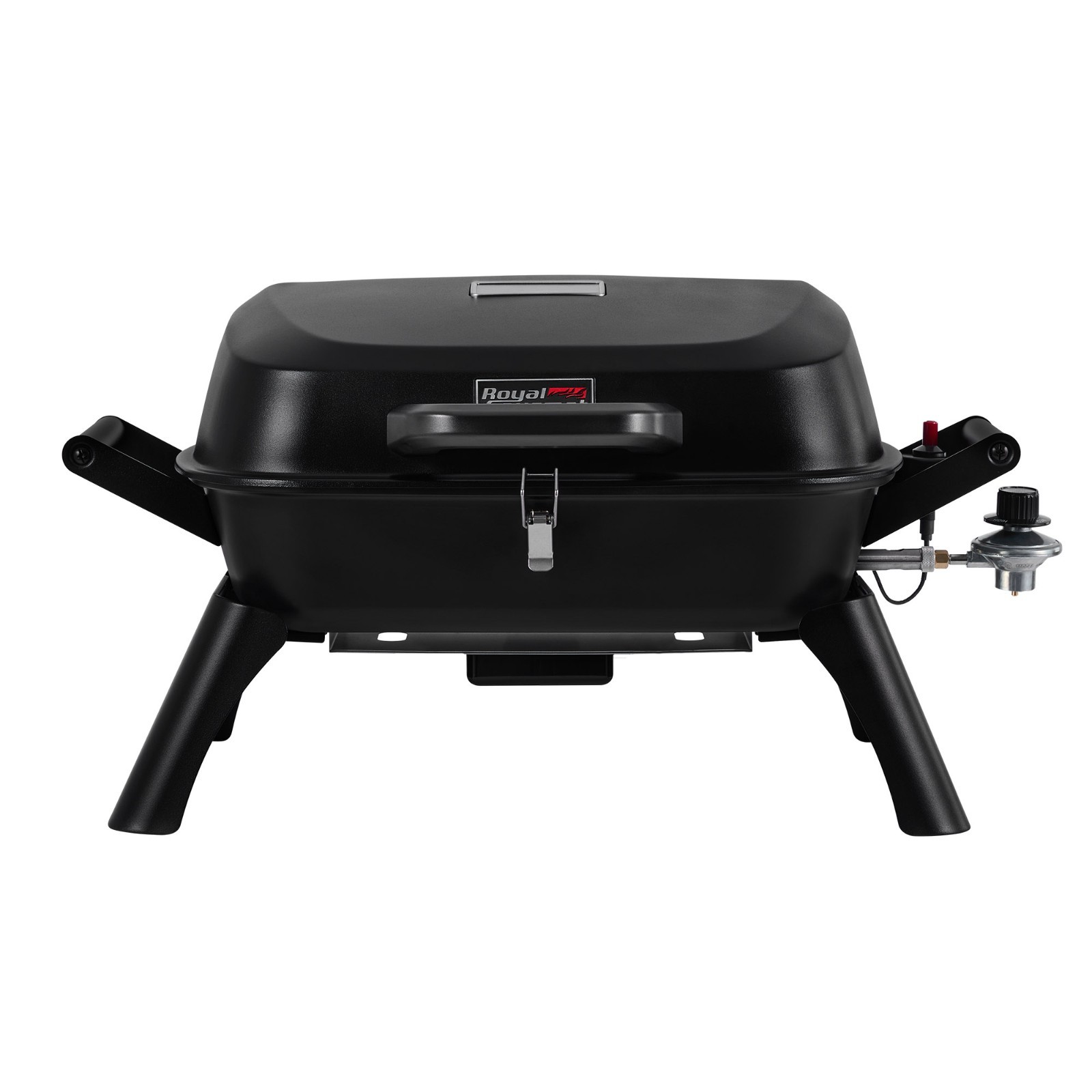 Royal Gourmet Tabletop Propane Gas Grill with Travel Locks/Folding Leg Black