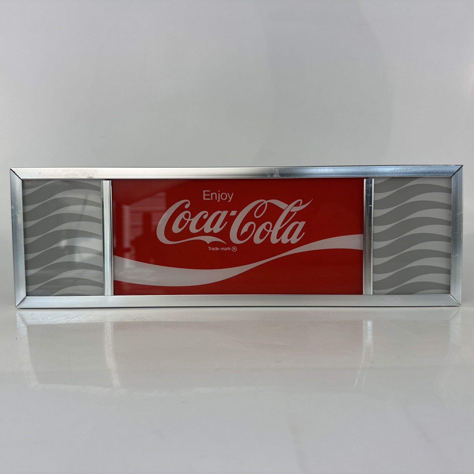 Vintage Original Coca Cola Light Up Countertop Glass Sign Display*New Bulb* Read