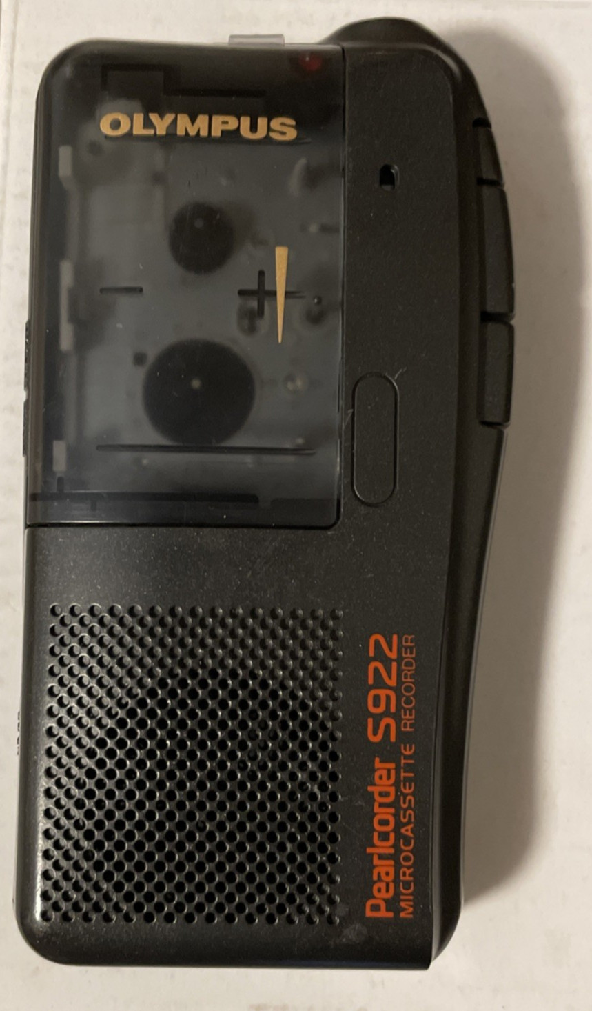 Olympus Pearlcorder S922 MicroCassette Voice Recorder Black - Tested
