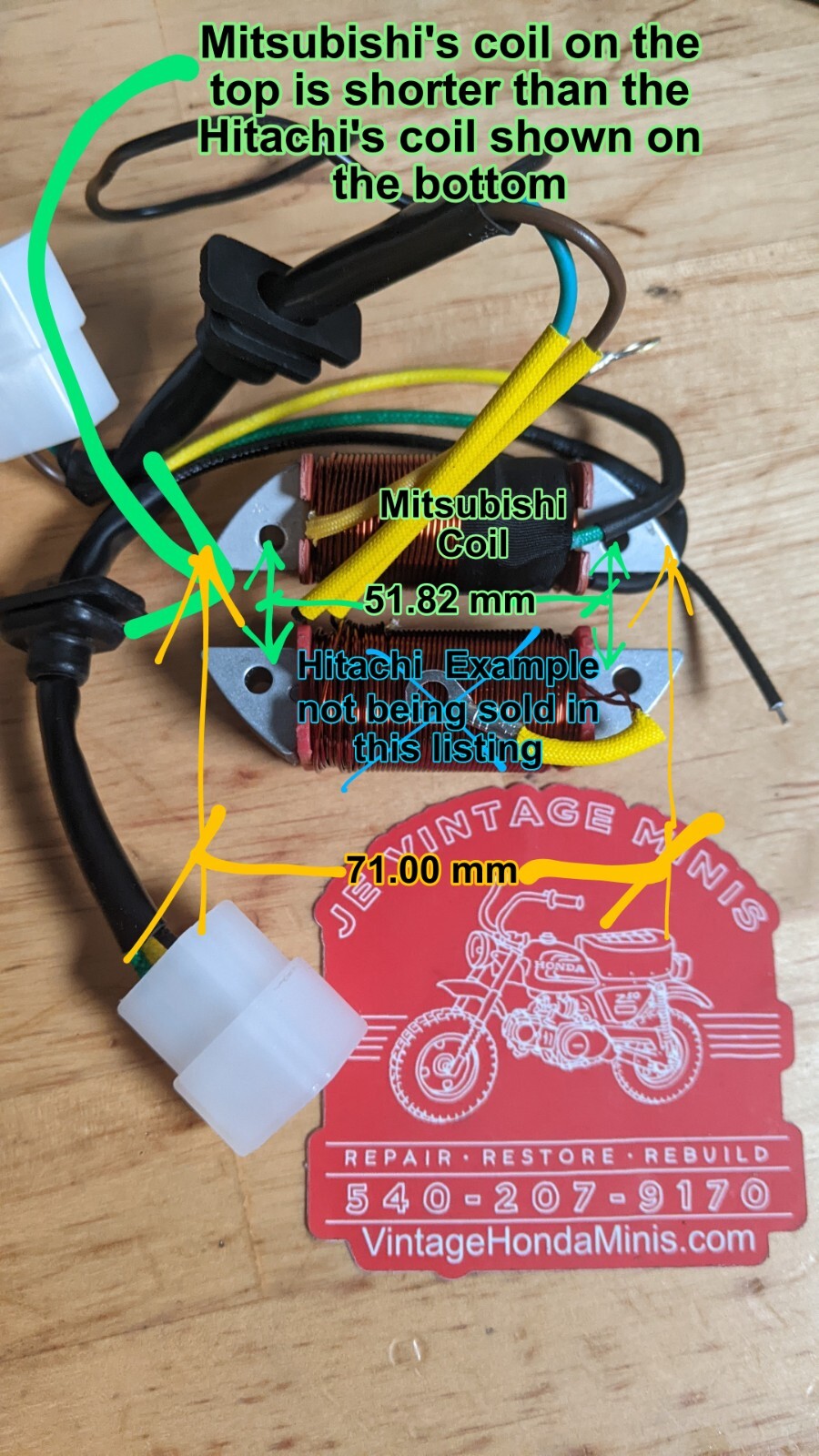 Stator Plate - Rebuild Kit For Mitsubishi Flywheels - Honda CT70H SL70 XL70