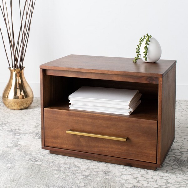 Safavieh POESY 1 DRAWER NIGHTSTAND, Reduced Price 2172768839 SFV7200B