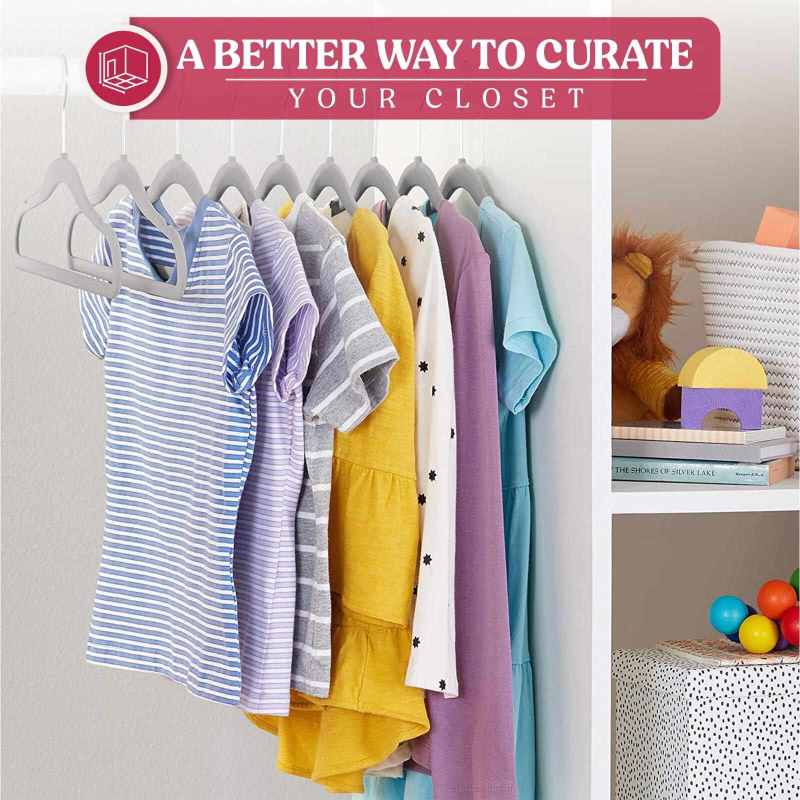 Velvet Hangers Flocked Clothes Heavy Duty Premium Non-Slip Hangers (30/50 Pack)