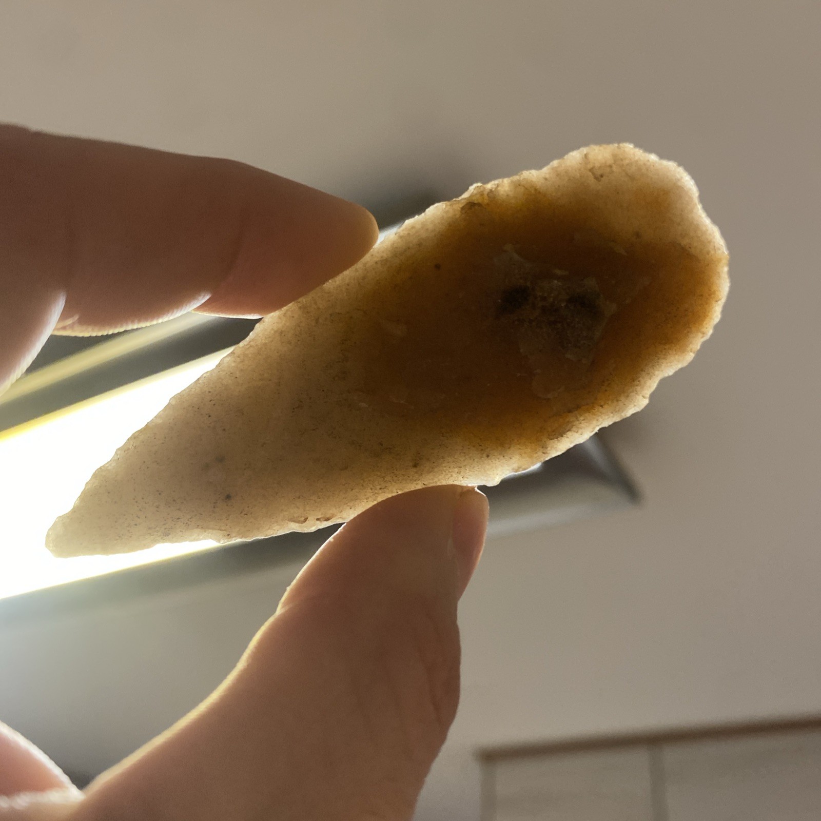 MLC s8234 Hixton 3 3/4” Archaic Knife Blade Arrowhead Wisconsin Stone Artifact