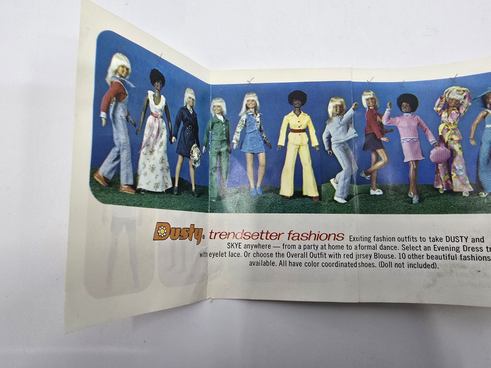 Dusty Doll Paper Insert Checklist Booklet Pamphlet Original Paper Fold Out 1976