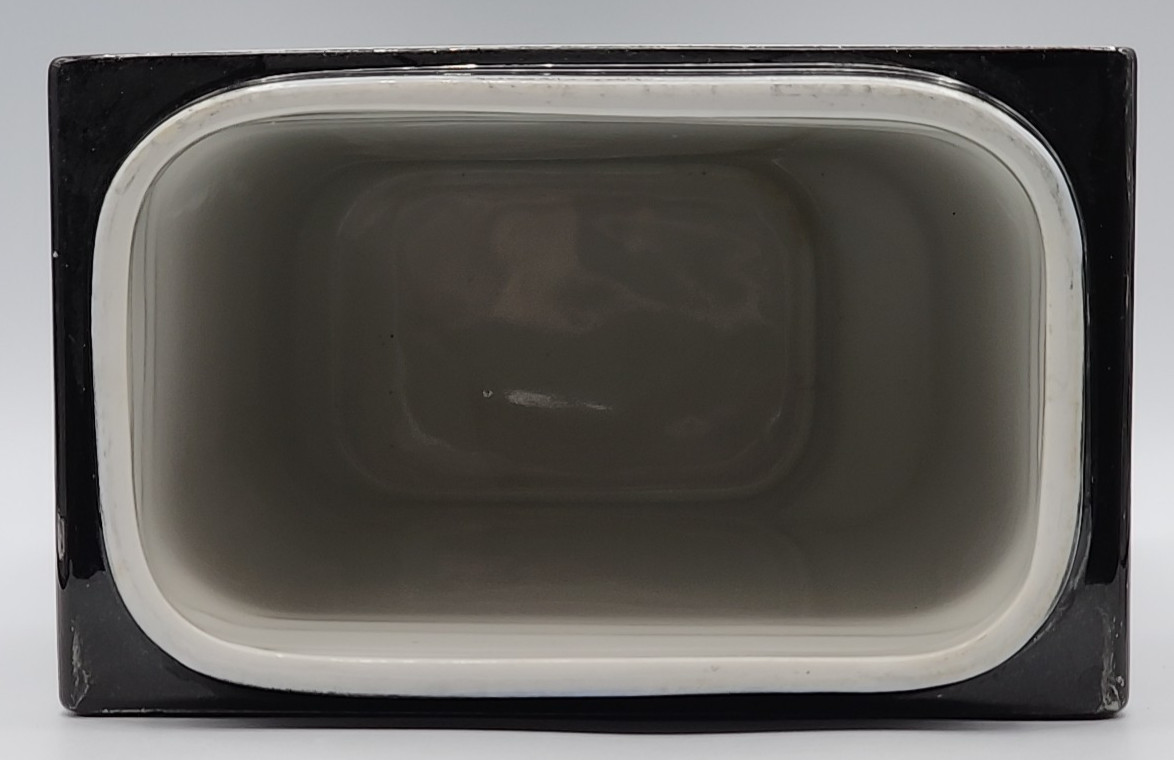 Hall Fountain Bar Liquor Dispenser Canister Pump Label "Brandy" Flaws READ BLUE