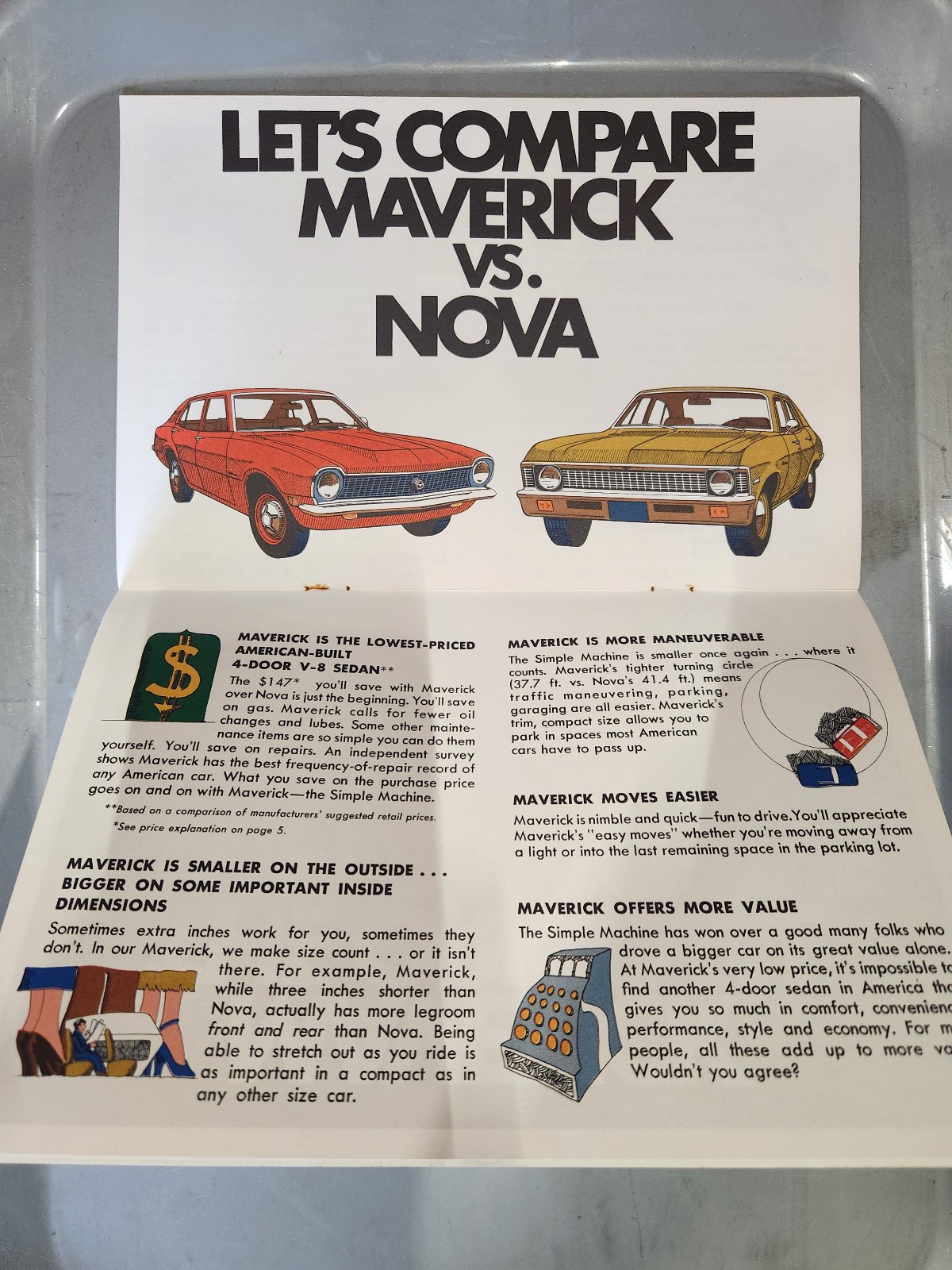 Ford Maverick Advertisement Brochure