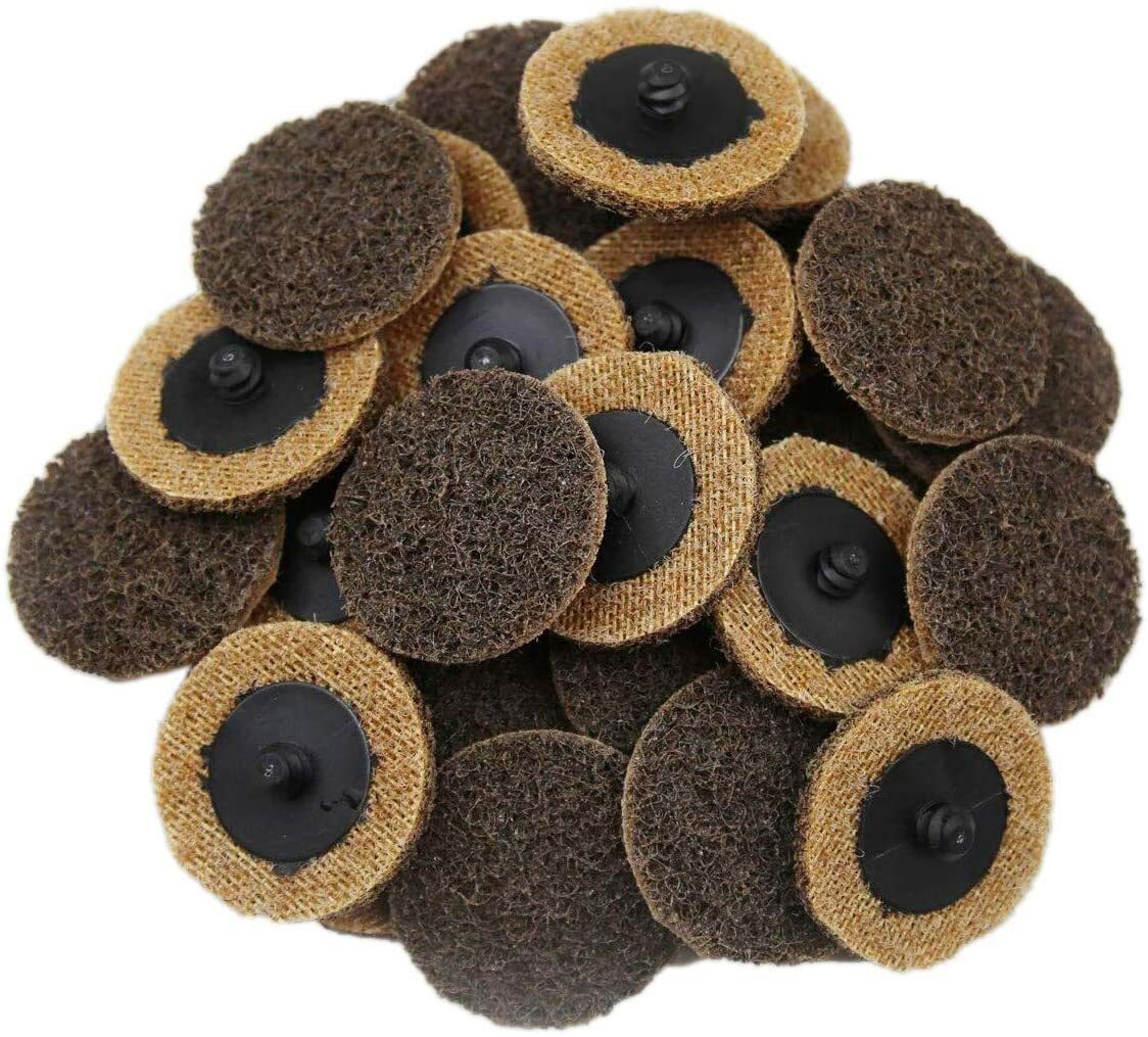 50PCS 2 inch Coarse Surface Conditioning Roll Lock Sanding Discs for Die Grinder