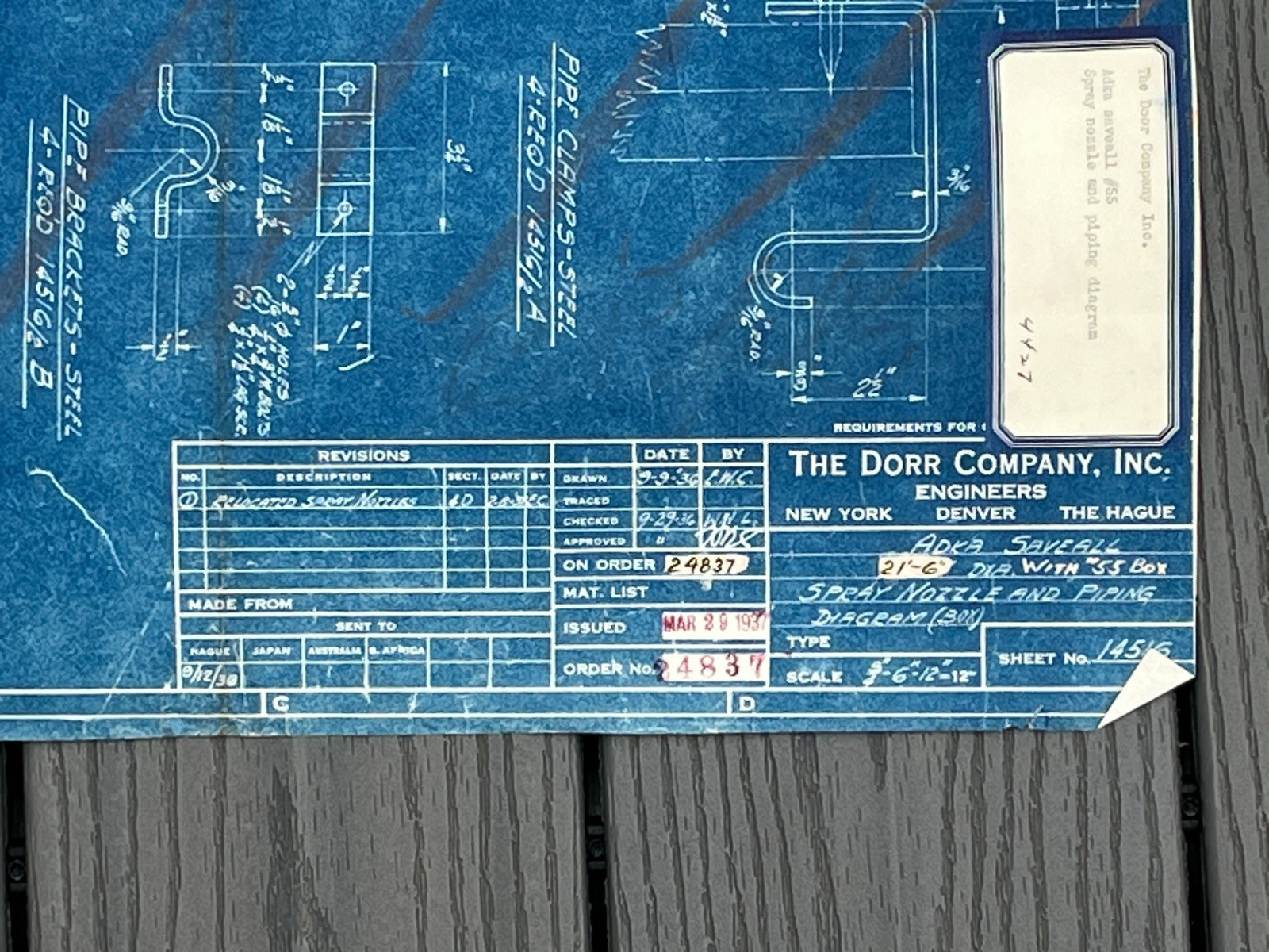Lot 6 Vtg Industrial Dorr CO Blueprints Claridge Fan Cutler Hammer Blue Prints