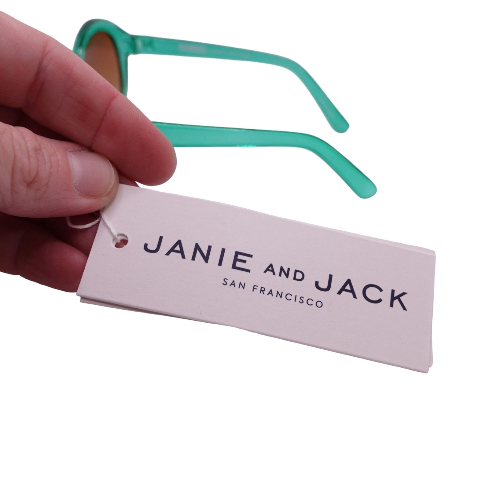 NWT Janie And Jack Cat Eye Sunglasses Girls 2-4 Years Green Tinted UV Lens Beach