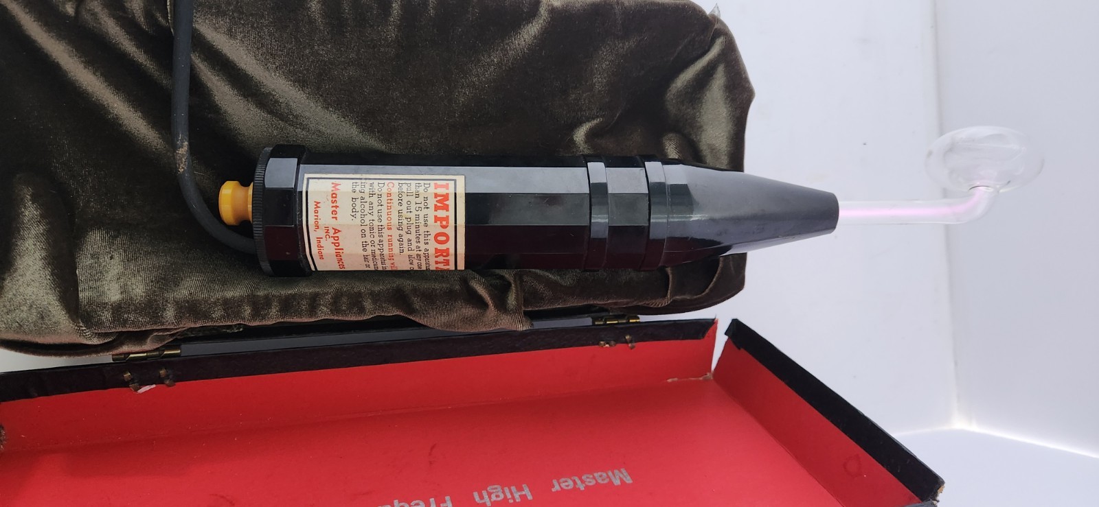 MEDiCAL QUACKERY: Classic Quack Science Master Ray Violet Ray Machine - WORKS