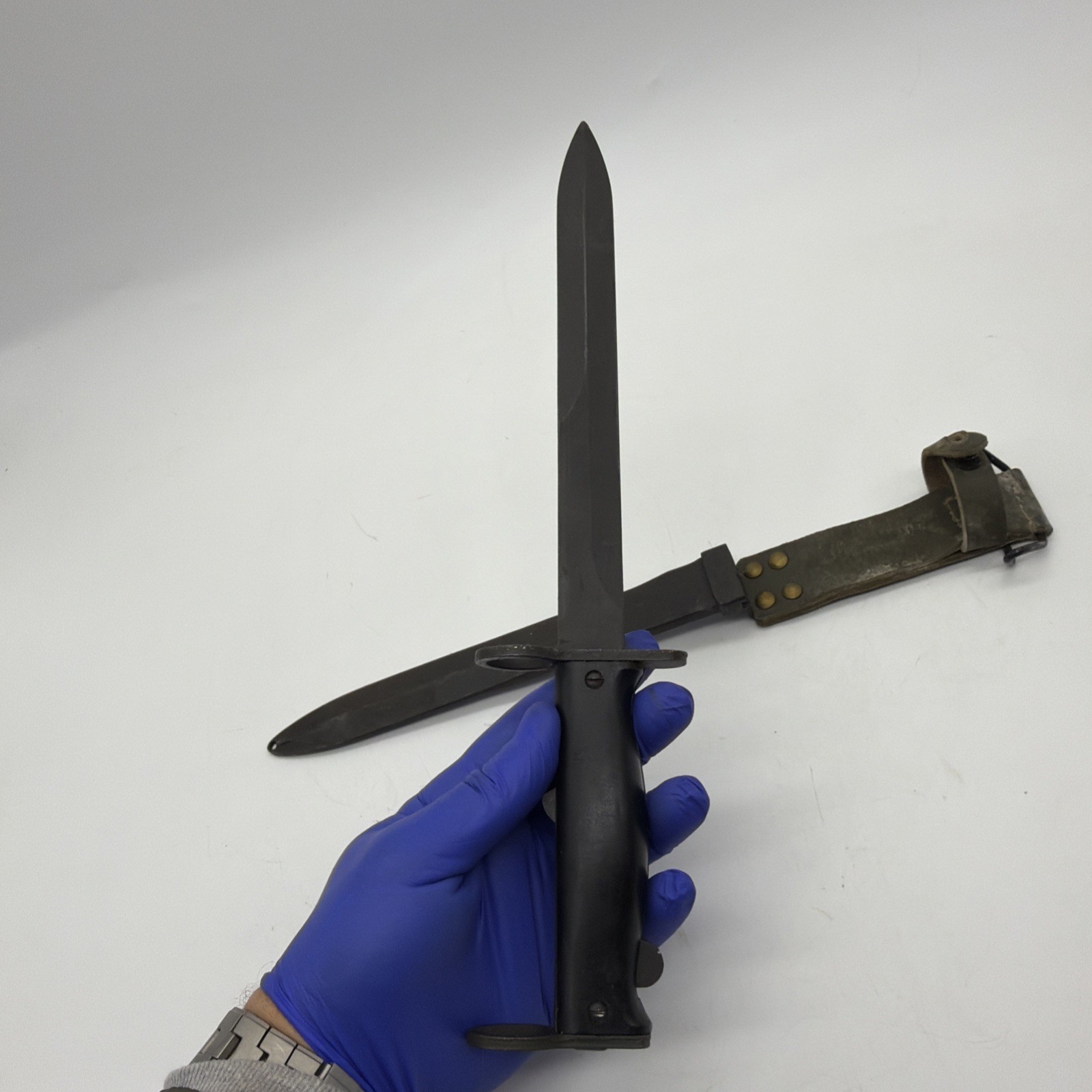 French M1958 Bayonet with Scabbard Original Military Collectible for MAS 49