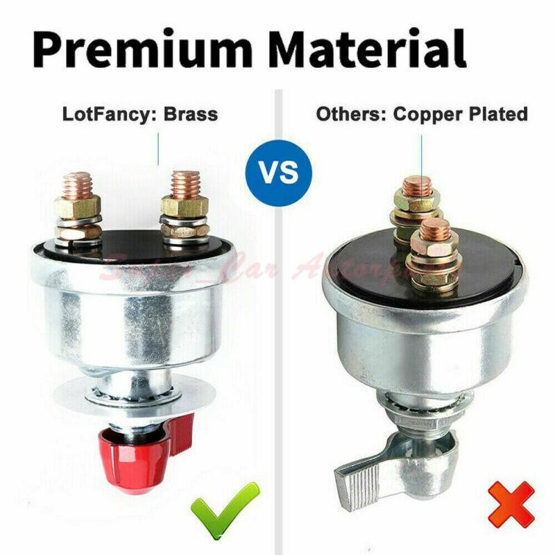 300A 12V High Current Master Battery Disconnect Switch Heavy Duty Power Cut Off