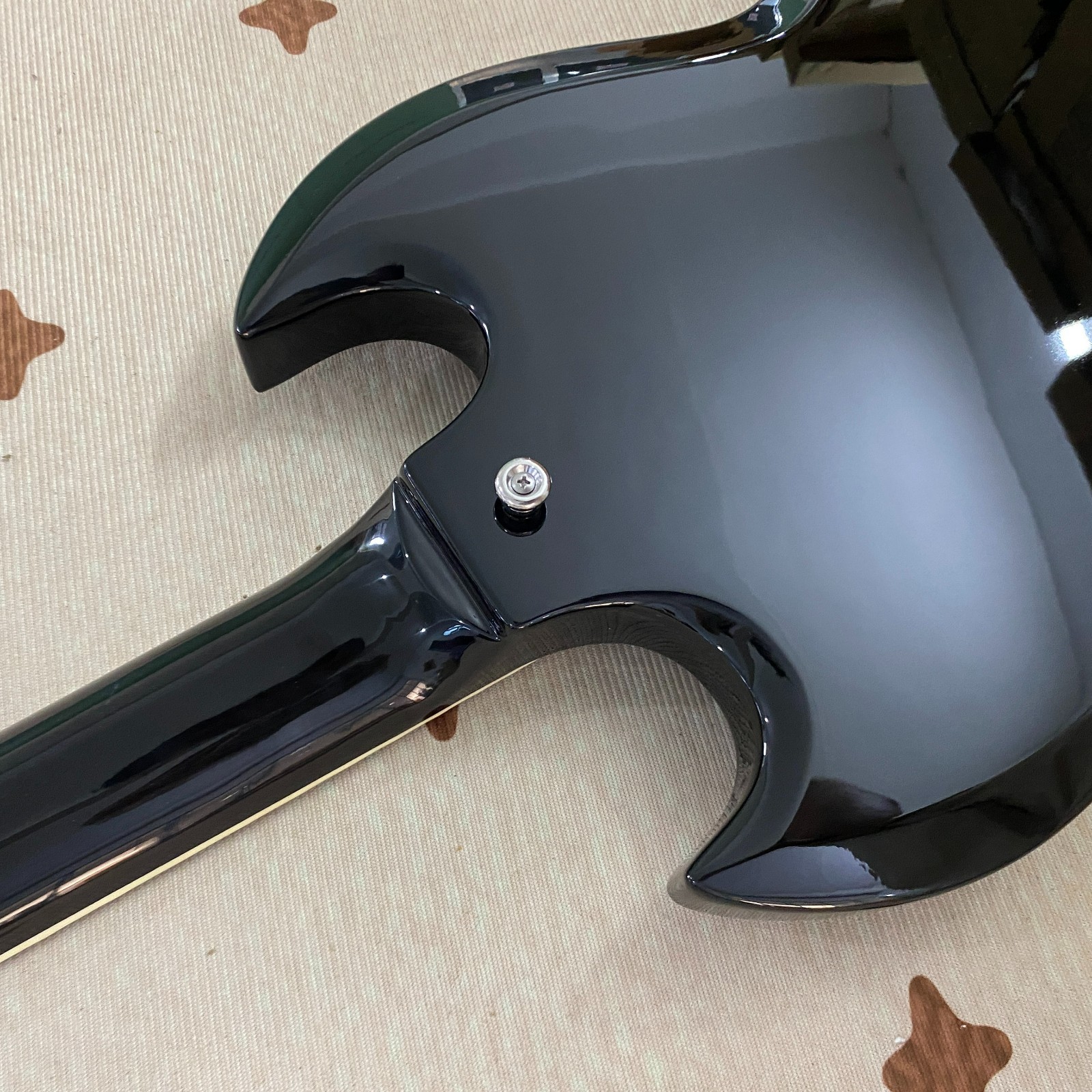 low price SG Standard Electric guitar Chrome hardware Ebony BlackChrome Hardware