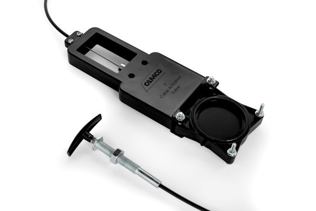 Camco 3Inch RV Waste Valve With Flexible 72Inch Cable Extension Kit 39519