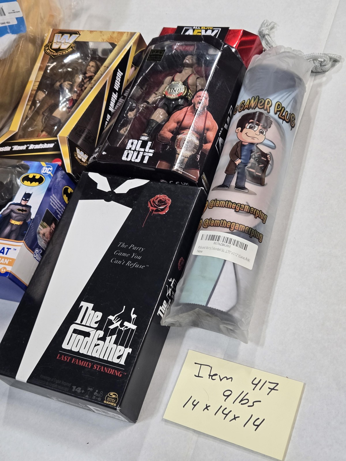 Stranger Things Eleven AEW Wardlow WWE Batman Godfather Game Toy Lot Bundle Set