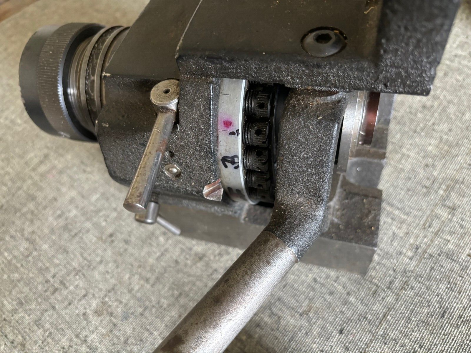 JACOBS #500 RUBBERFLEX HORIZONTAL VERTICAL INDEXING FIXTURE w/ COLLETS