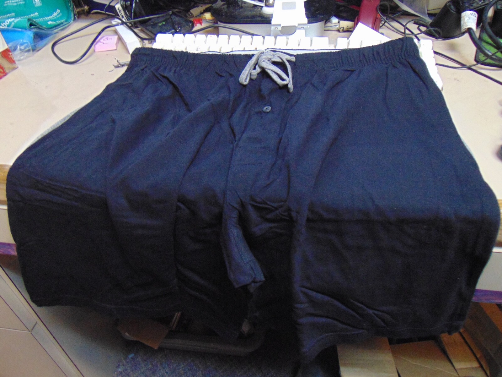 2 Hanes Men 100% Cotton Sleepwear Lounge SHORTS X-Temp Sleep - medium