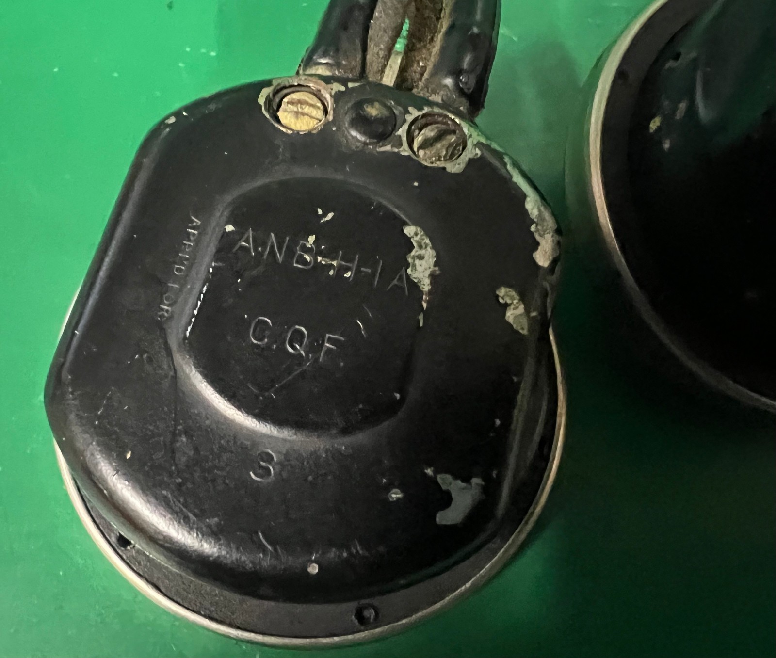 US NAVY FLYING HELMET RECEIVER SET ANB-H-1A