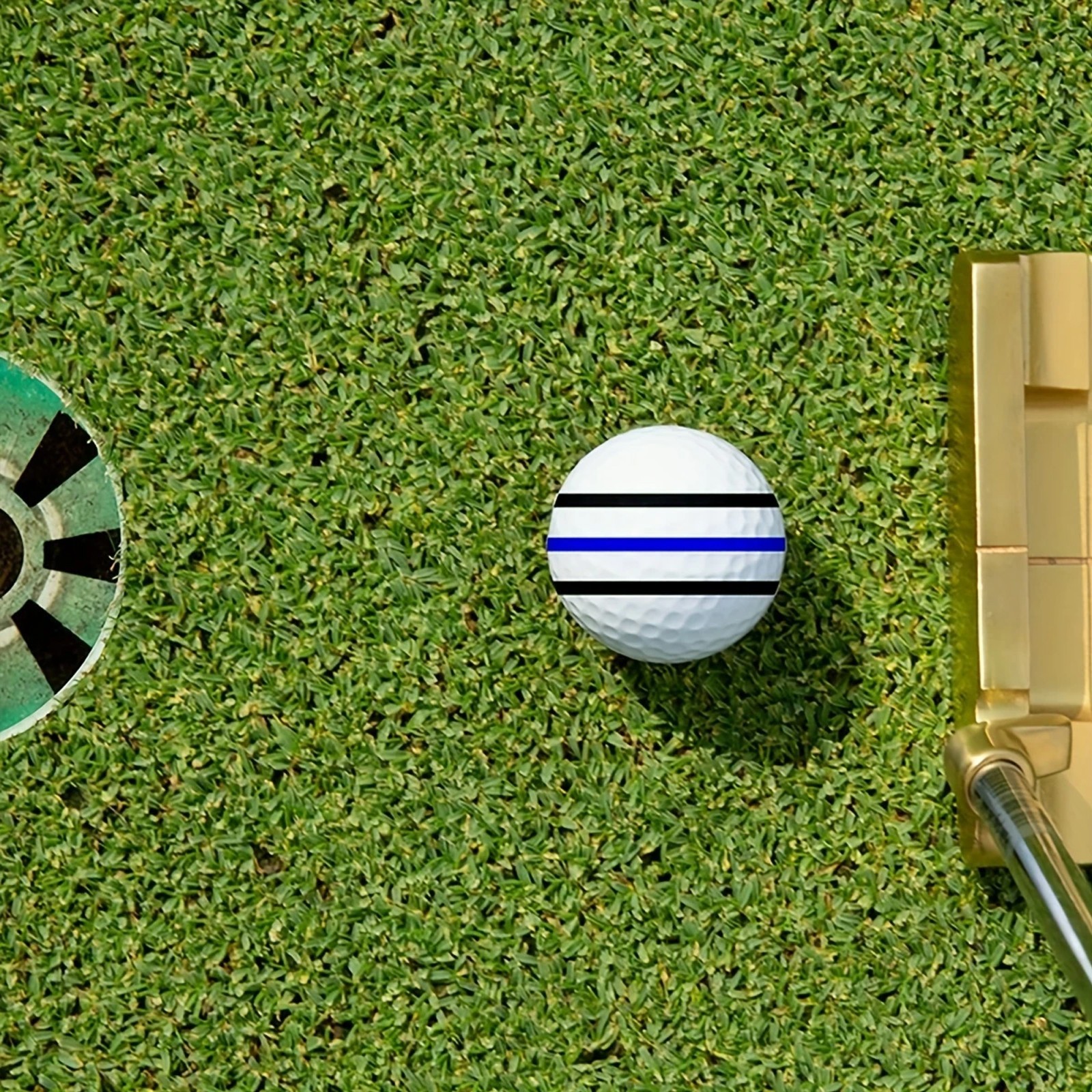 360° Golf Ball Line Marker Kit - Alignment Tool with Markers for Putter Accuracy