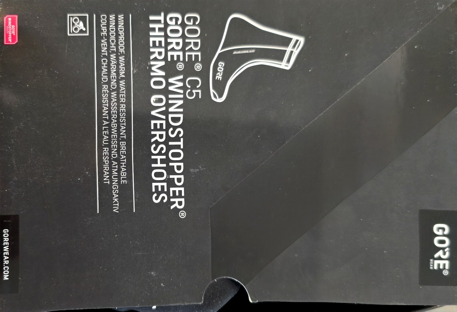 100392 Gore Windstopper Thermo Overshoes XXL 13.5-15 Black SHI Incl.