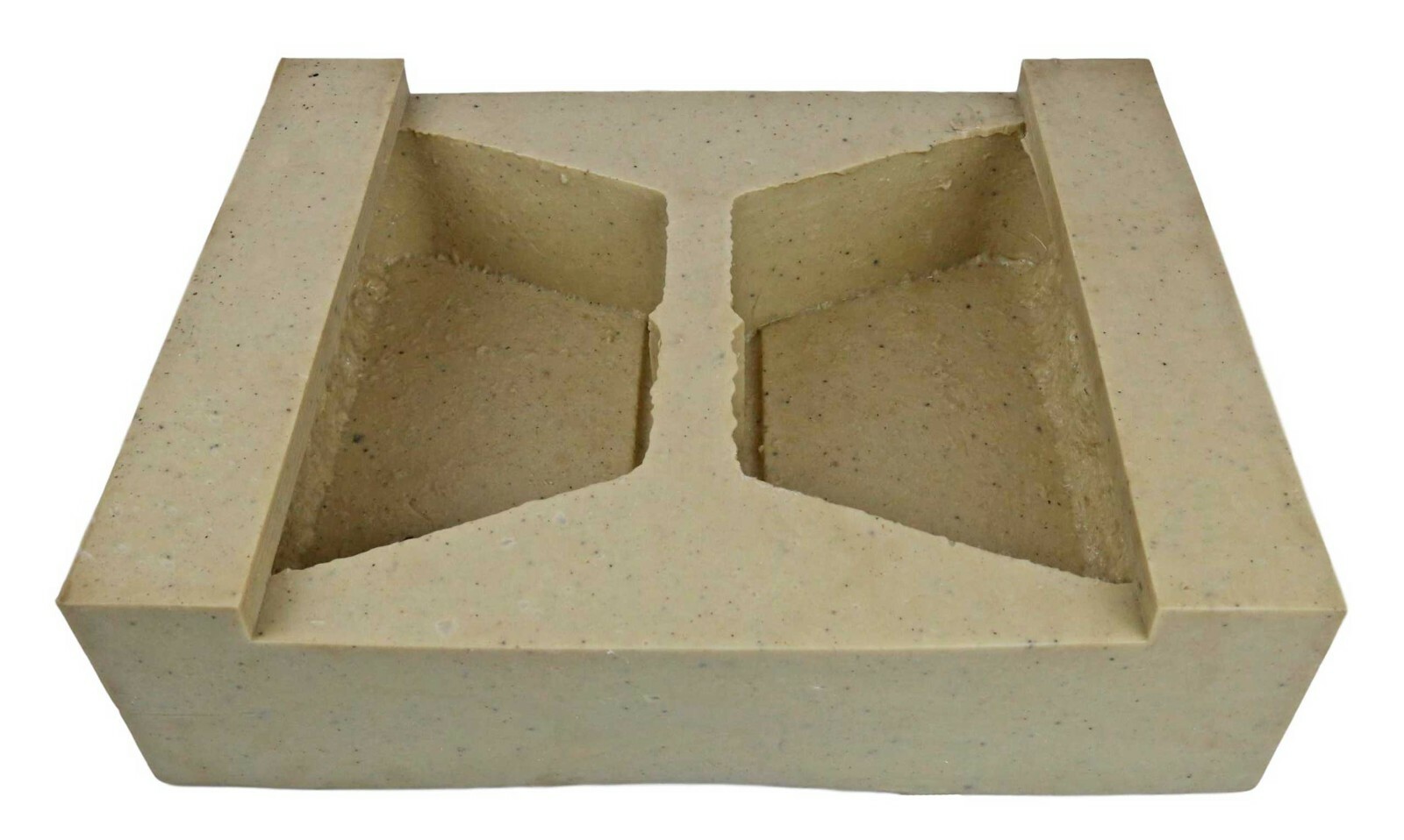 Rubber Mold for Concrete, Retaining Wall Block Mold, Creates Two 10" Blocks