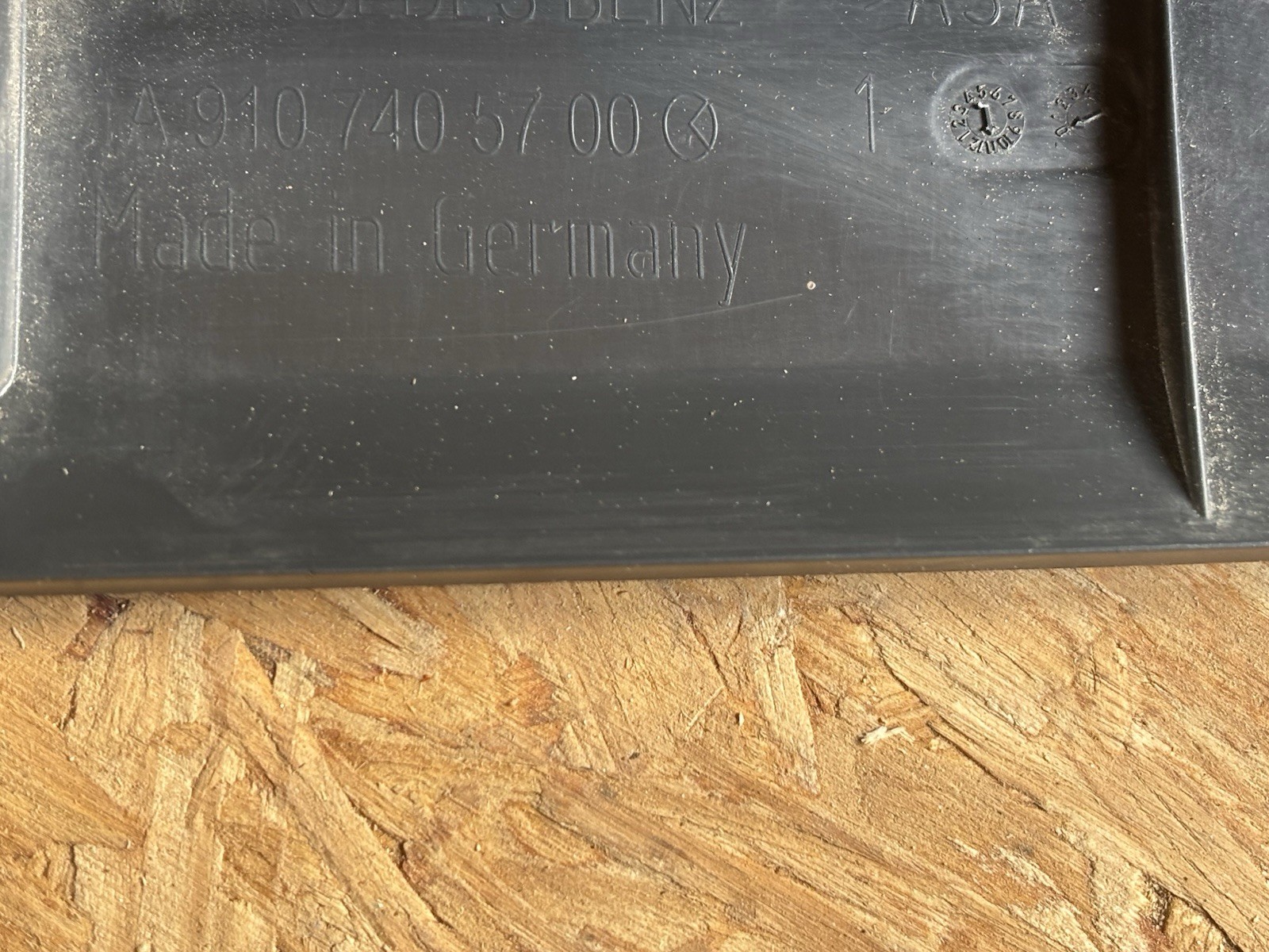 2019-2026 Mercedes Sprinter Rear Door Plate Number Trim Bracket w/ Light Holder