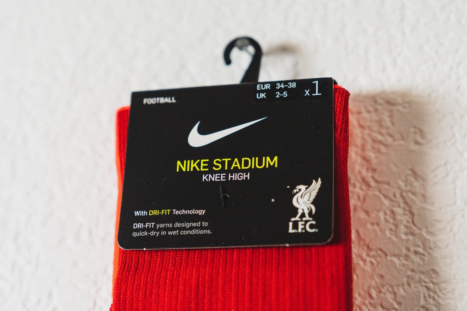 NWT NIKE STADIUM Vapor Dri-Fit Knee High Football Socks [Adult S, red/orange]