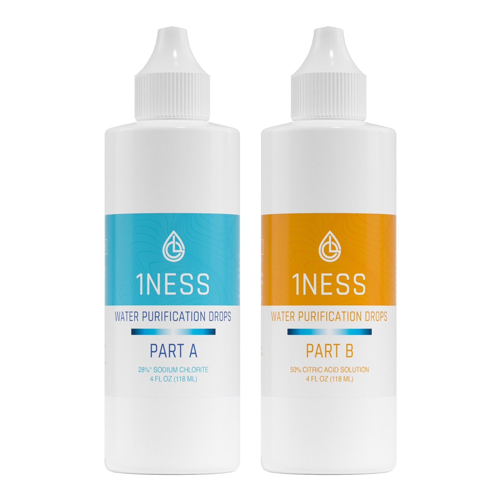 1ness Water Purification Drops CitricKit – 4oz Plastic Bottles