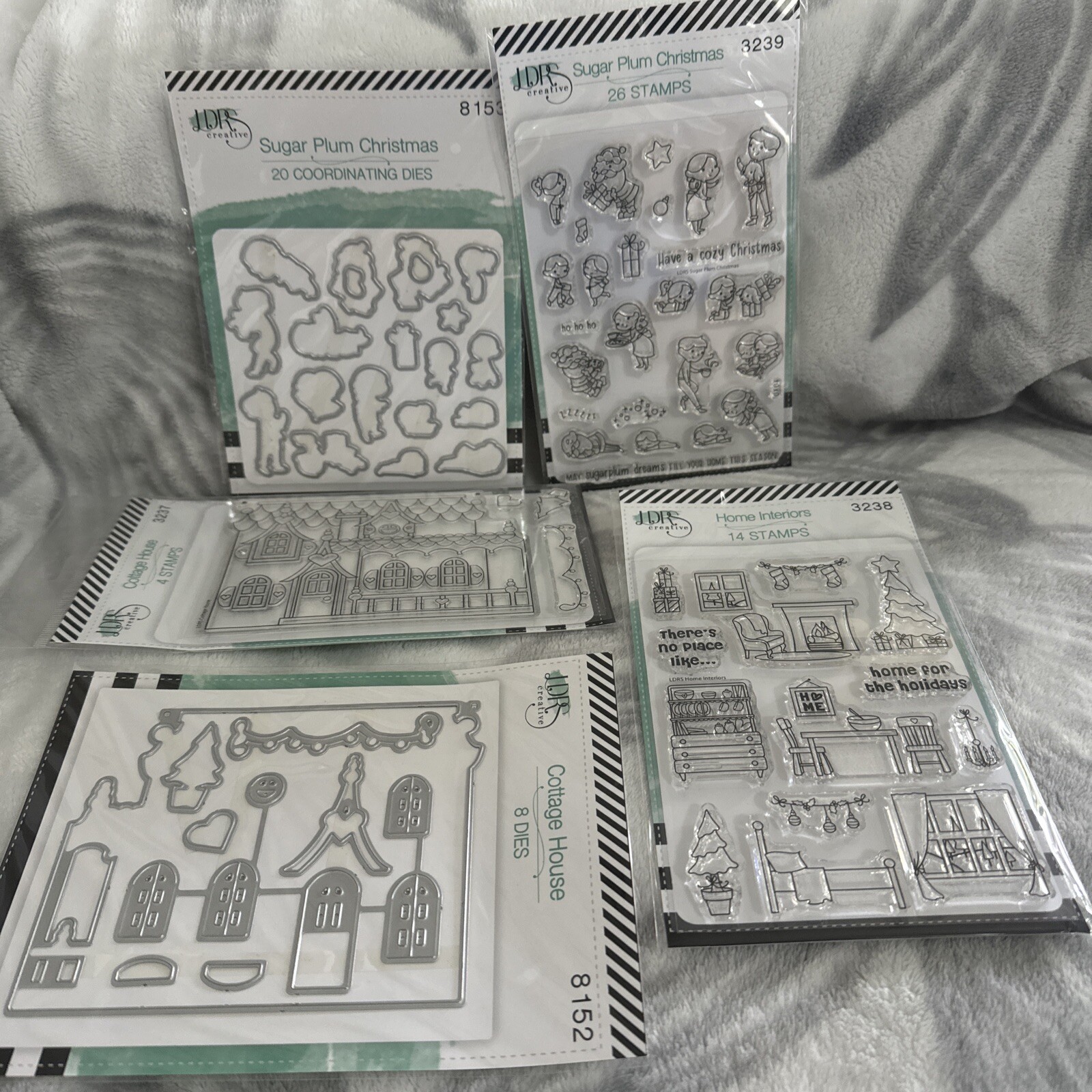 LDRS Creative Stamp & Die Set Holiday Cheer 723253 New LOT OF 5