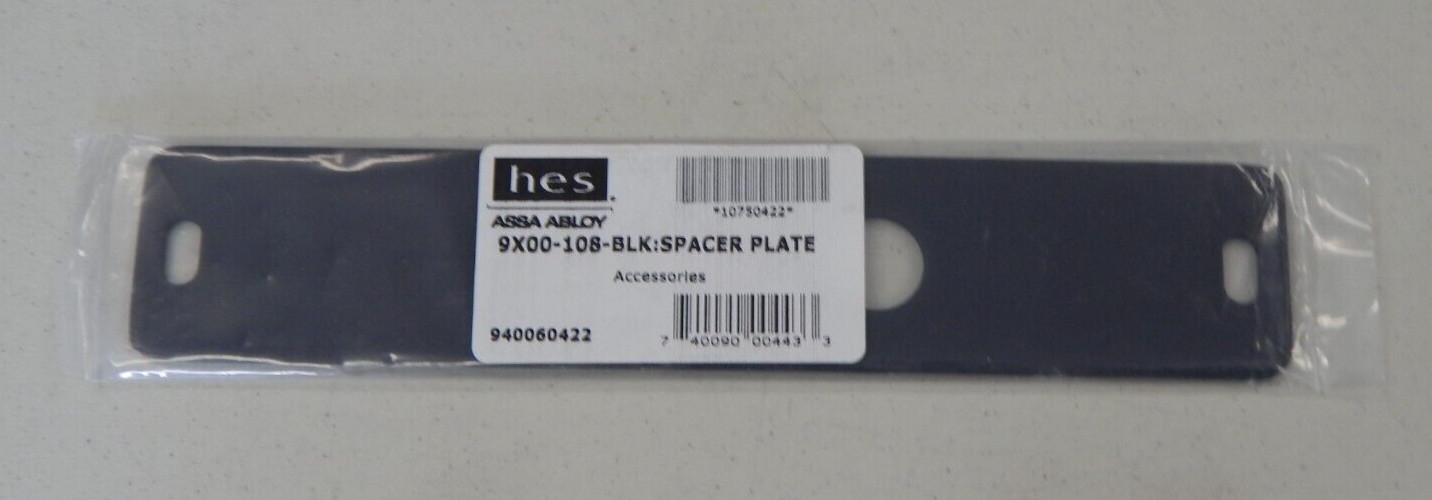 HES ASSA ABLOY 9X00-108-BLK SPACER PLATE