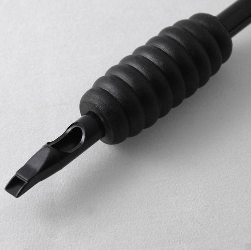 100 pcs Disposable Silicon Tattoo Tubes and 1" 25MM Grip with Tip You Pick Size