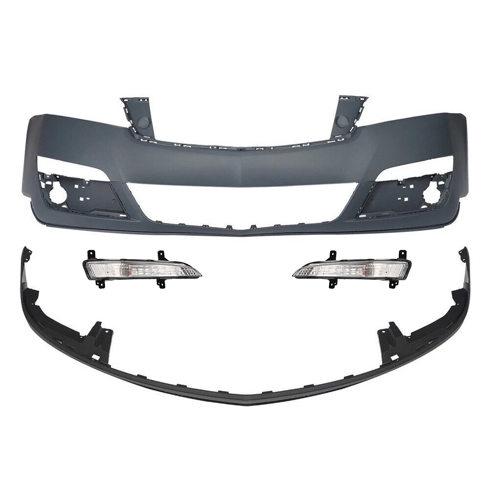 For 2013-2017 Chevy Traverse Front Bumper Lower&Upper Cover Assembly w/ Foglight