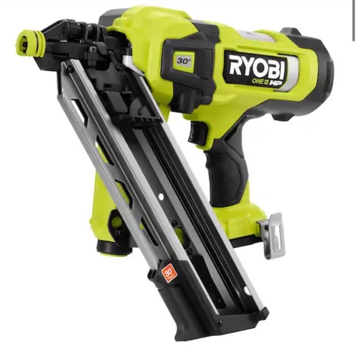 **New RYOBI  18V Brushless Cordless AirStrike 30° Framing Nailer Tool Only