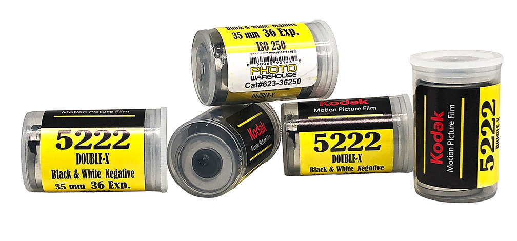Kodak EASTMAN 5222 DOUBLE-X Five Pack Black & White 35mm x 36 Exp Film Fresh XX