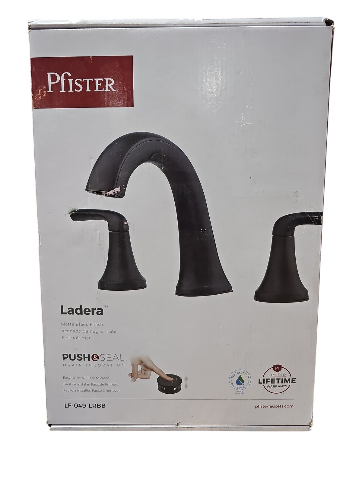 Pfister Ladera 8 in. Widespread 2-Handle Bathroom Faucet in Matte Black