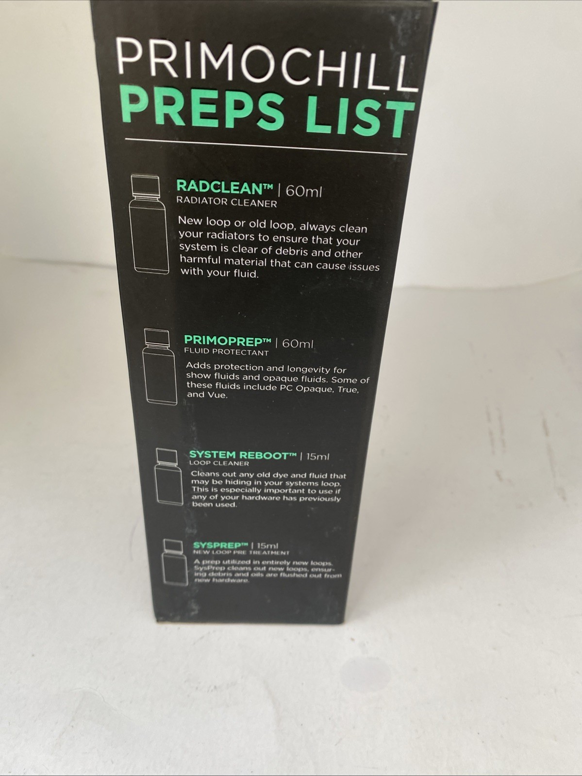 Primochill Vue - PC Water Cooling Fluid Coolant Sterling Silver Visual Flow NEW