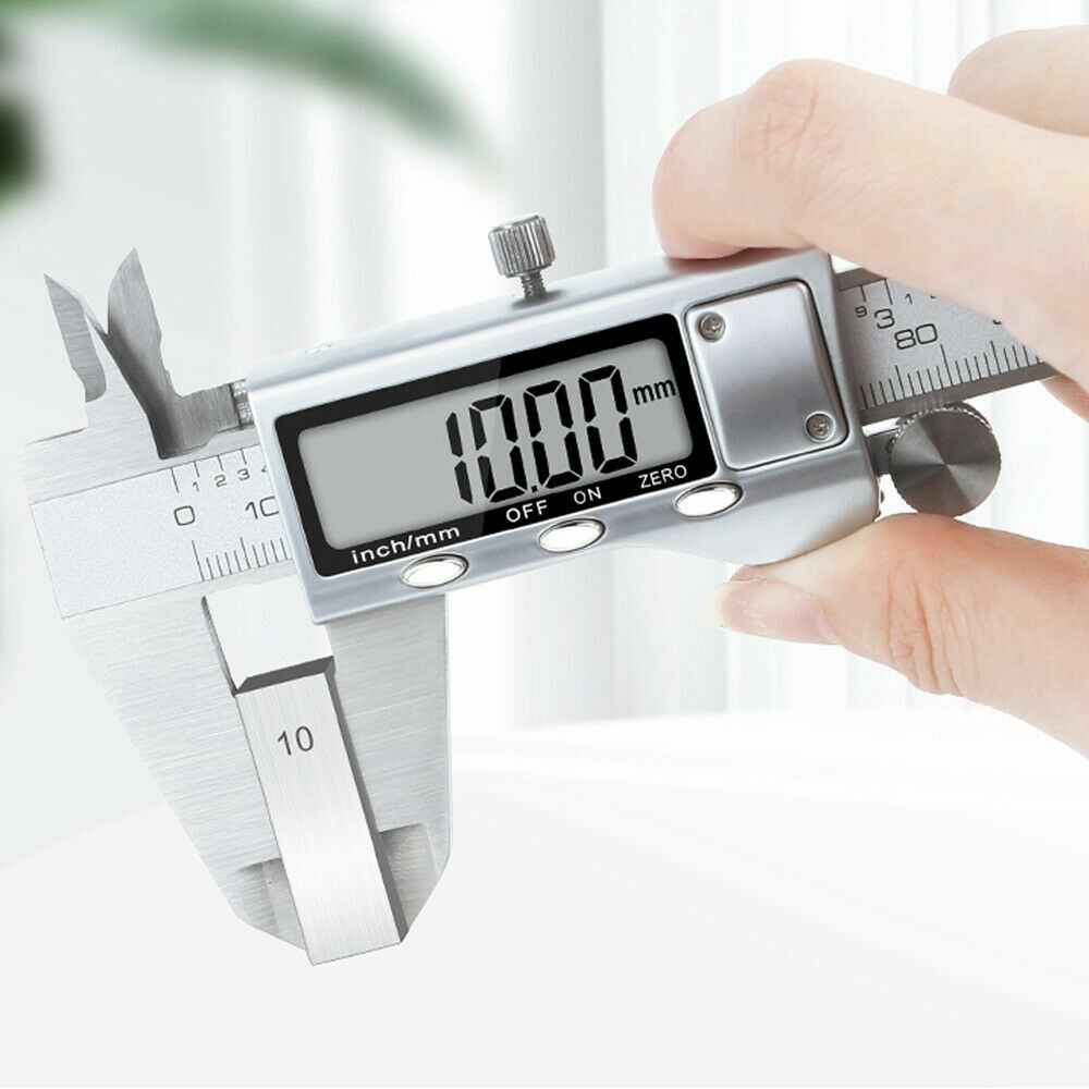 6" Stainless Steel Digital Caliper Vernier Micrometer Electronic Measuring Ruler