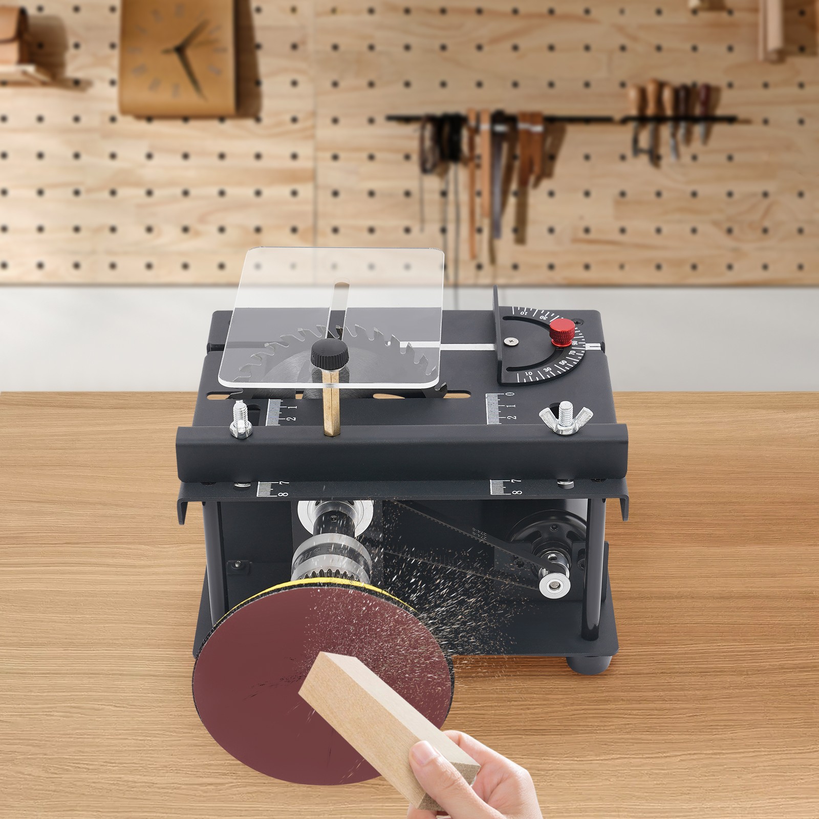 Mini Table Saw Small Woodworking Electric Bench Saw Precision DIY Cutting Tool