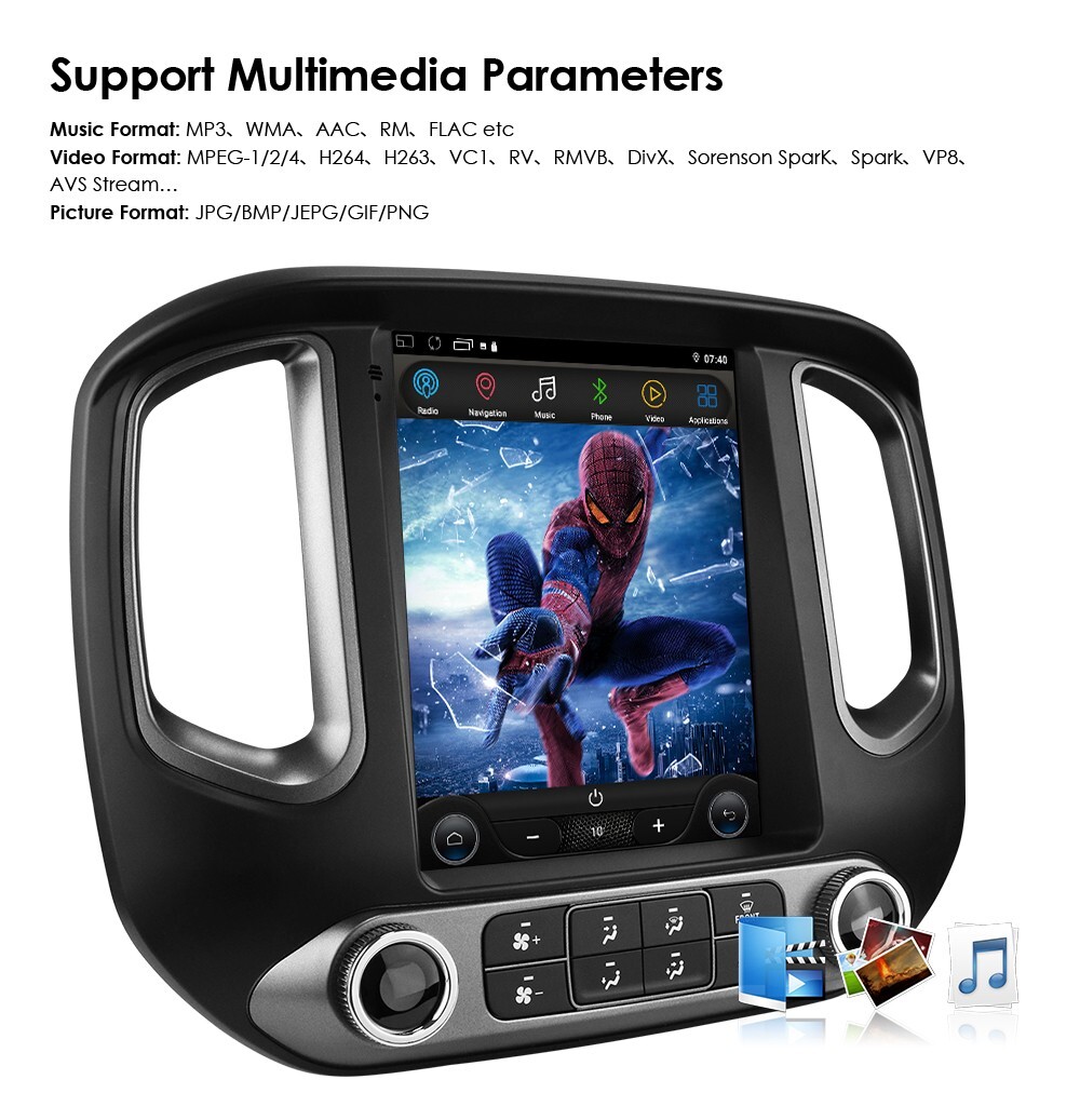 9.7" For Chevrolet Colorado GMC Canyon 15~18 Android Navigation Car GPS Stereo