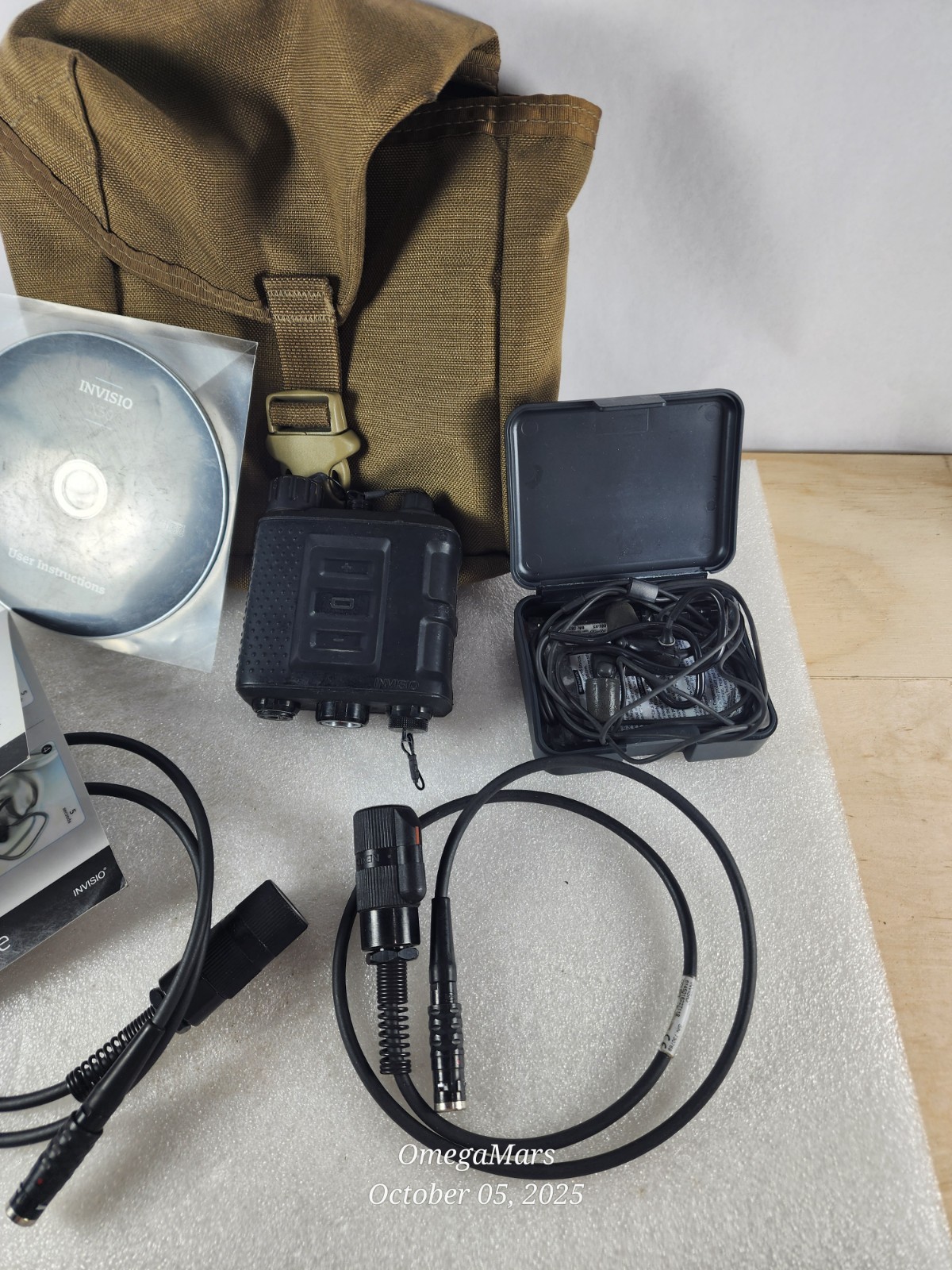 Invisio X50 TEA Dual Comm Digital Bone Conduction In-Ear Headset PTT Kit