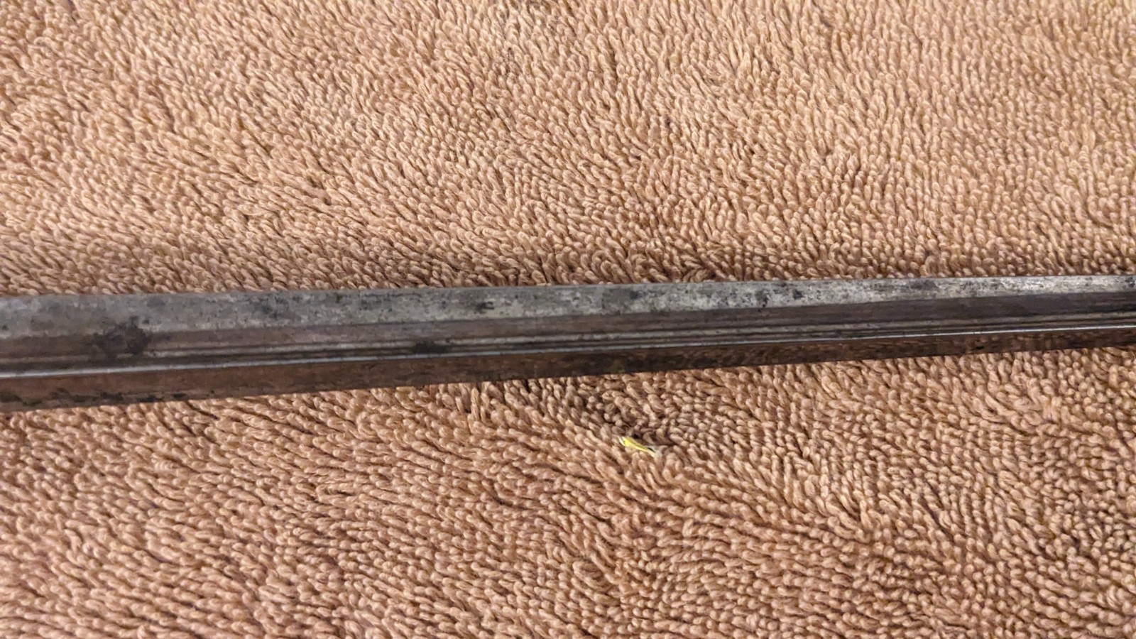 1876 Martini Henry British socket bayonet with leather scabbard Boer War WWI