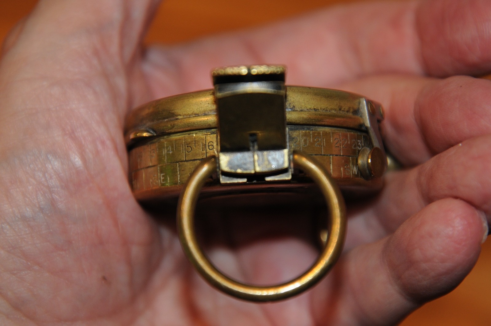 US Army Engineer Corps Cruchon Emons Berne Brass Pocket Compass WWI 1918 - 58259