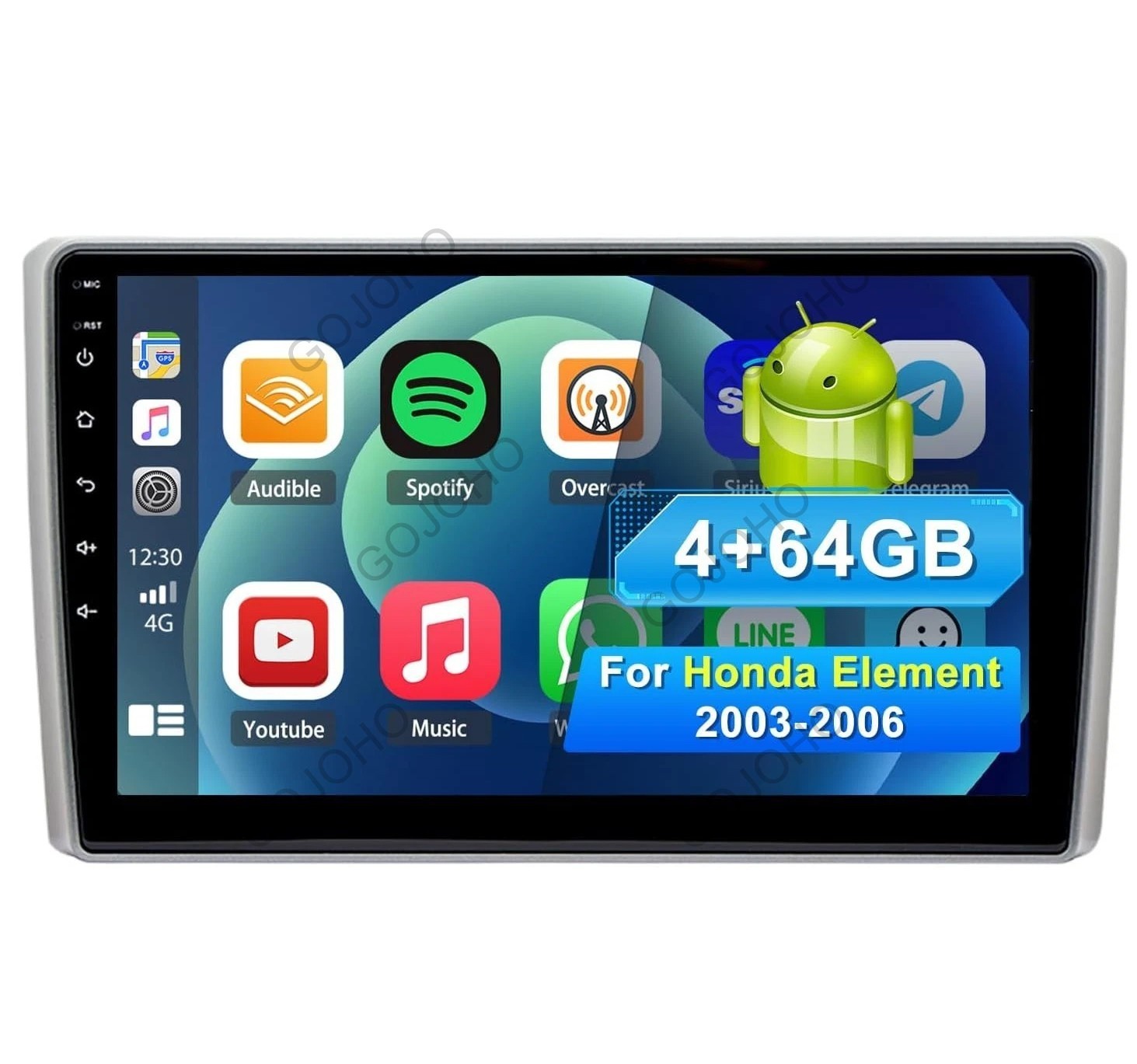 4+64GB Android 13 Car Radio Stereo GPS Navi Carplay For Honda Element 2002-2006