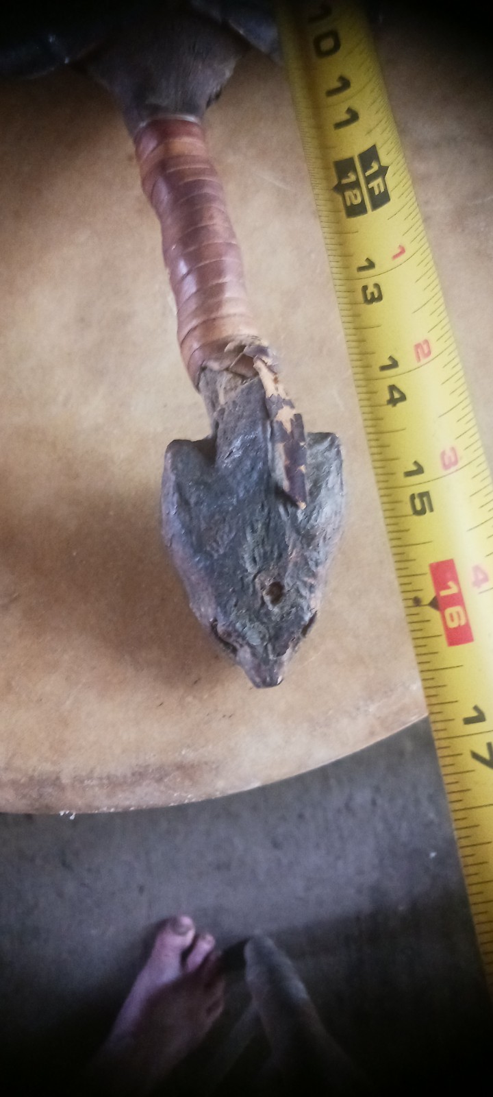 **AWESOME ANTIQUE NATIVE AMERICAN CEREMONY RATTLE OJIBWA SHAMAN NICE! *