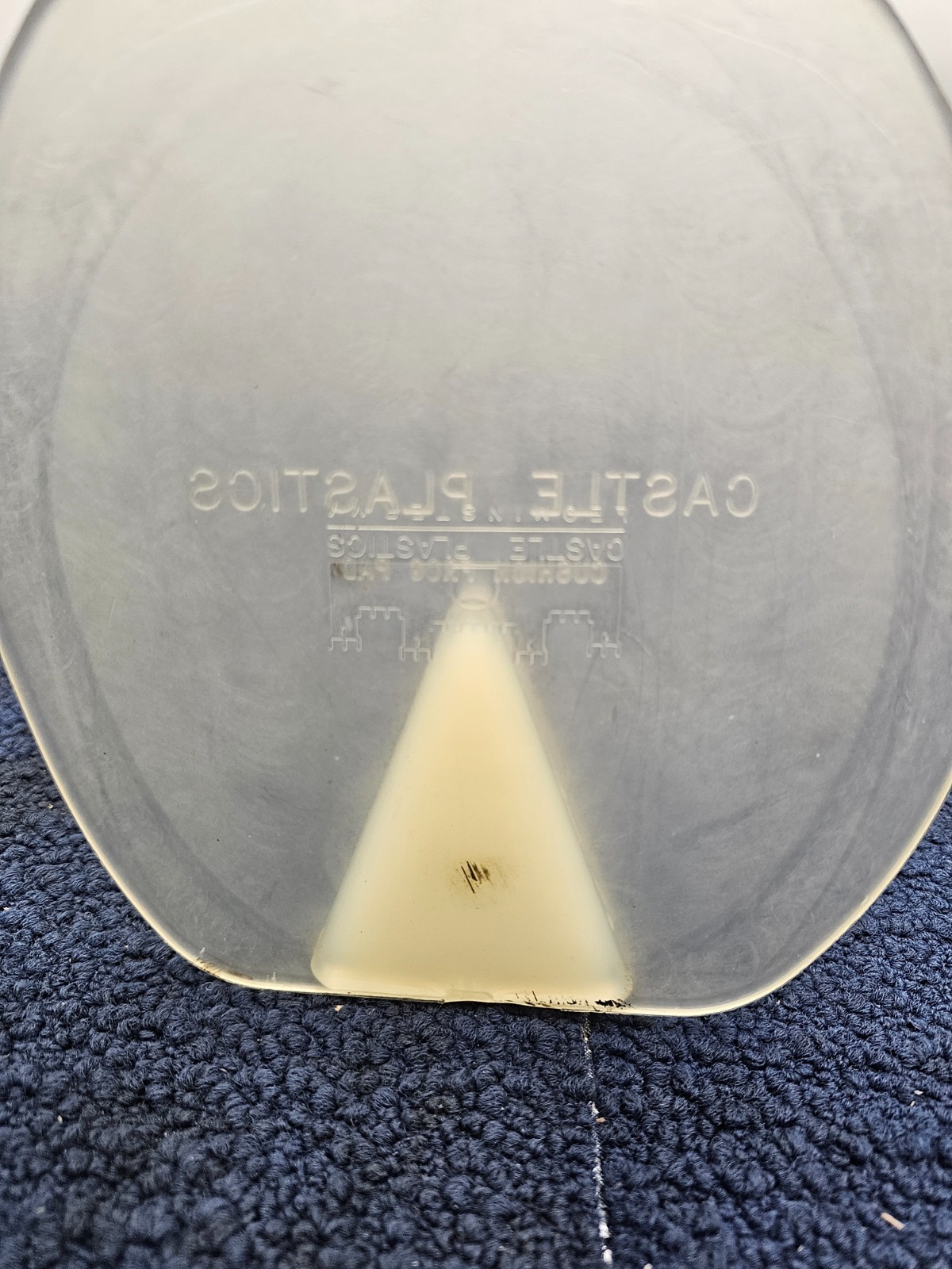 (QTY 2) Castle Plastics Clear Hard Rubber Horse Hoof Shoe Flat Pads