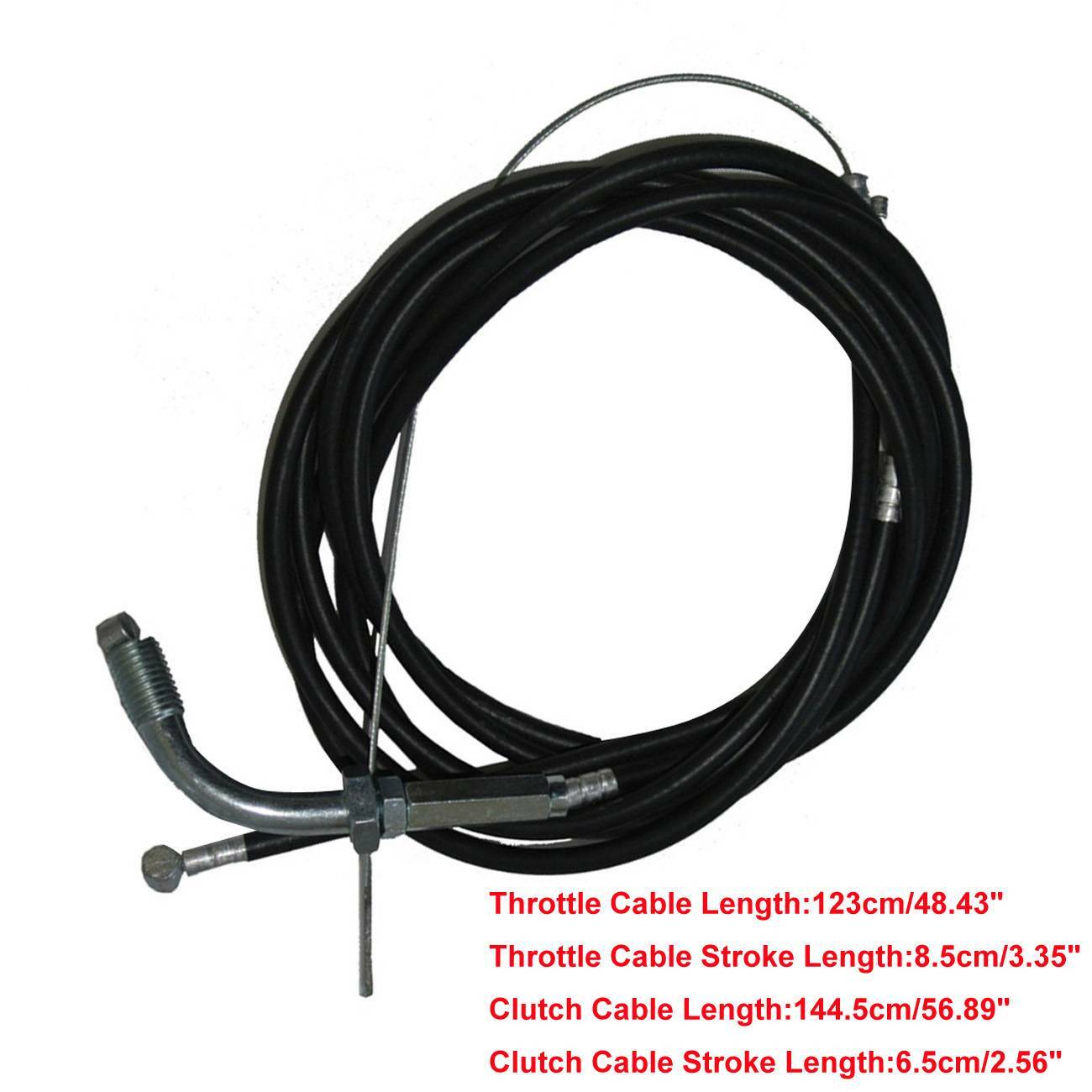 Throttle Cable & Clutch Cable 2-Stroke 49cc 66cc 80cc Engine Motorized Bicycle