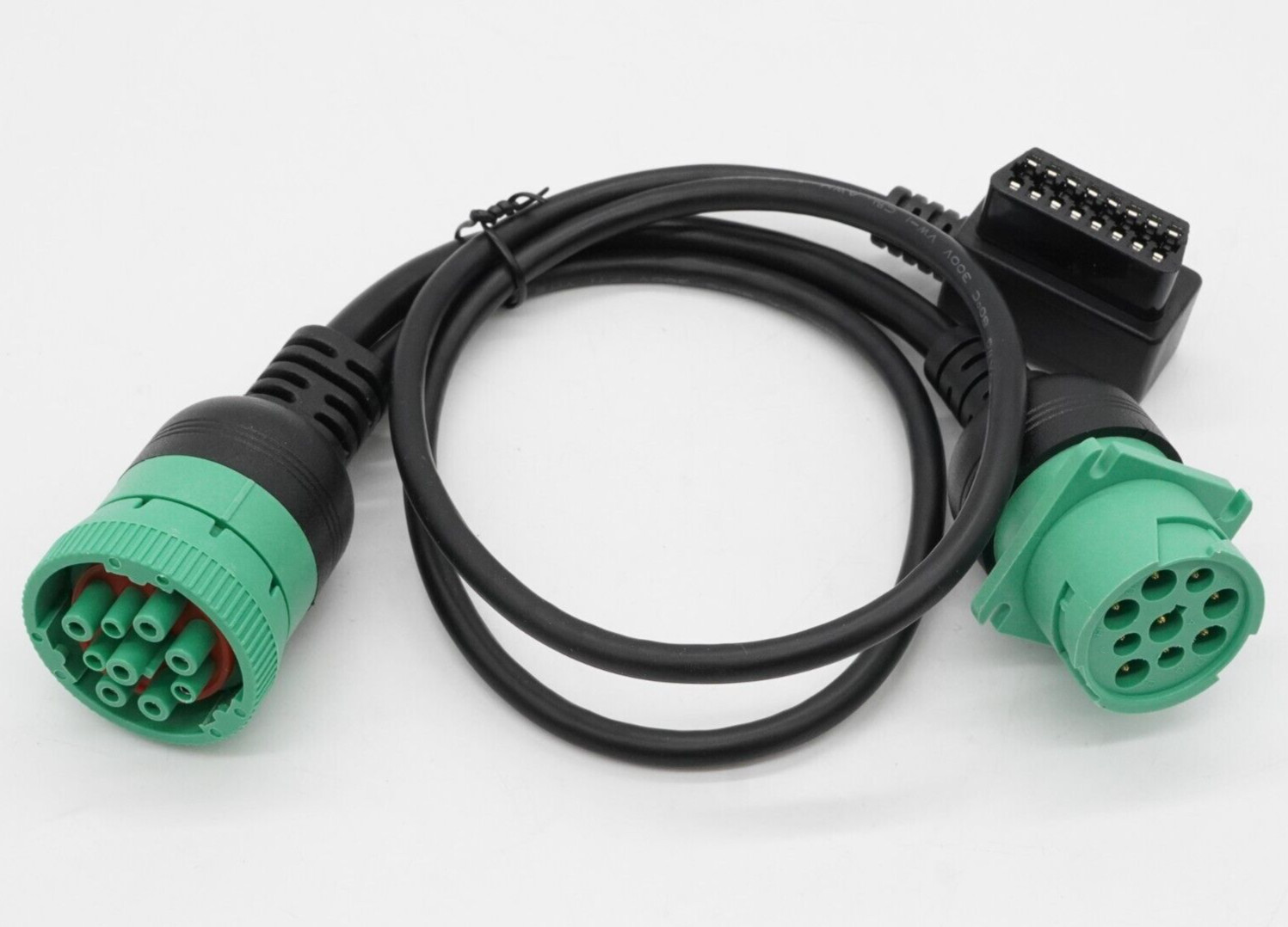 9 Pin to OBD2 Truck Y-Cable Adapter OBDII 16Pin SAE J1939 for Truck GPS ELD Diag