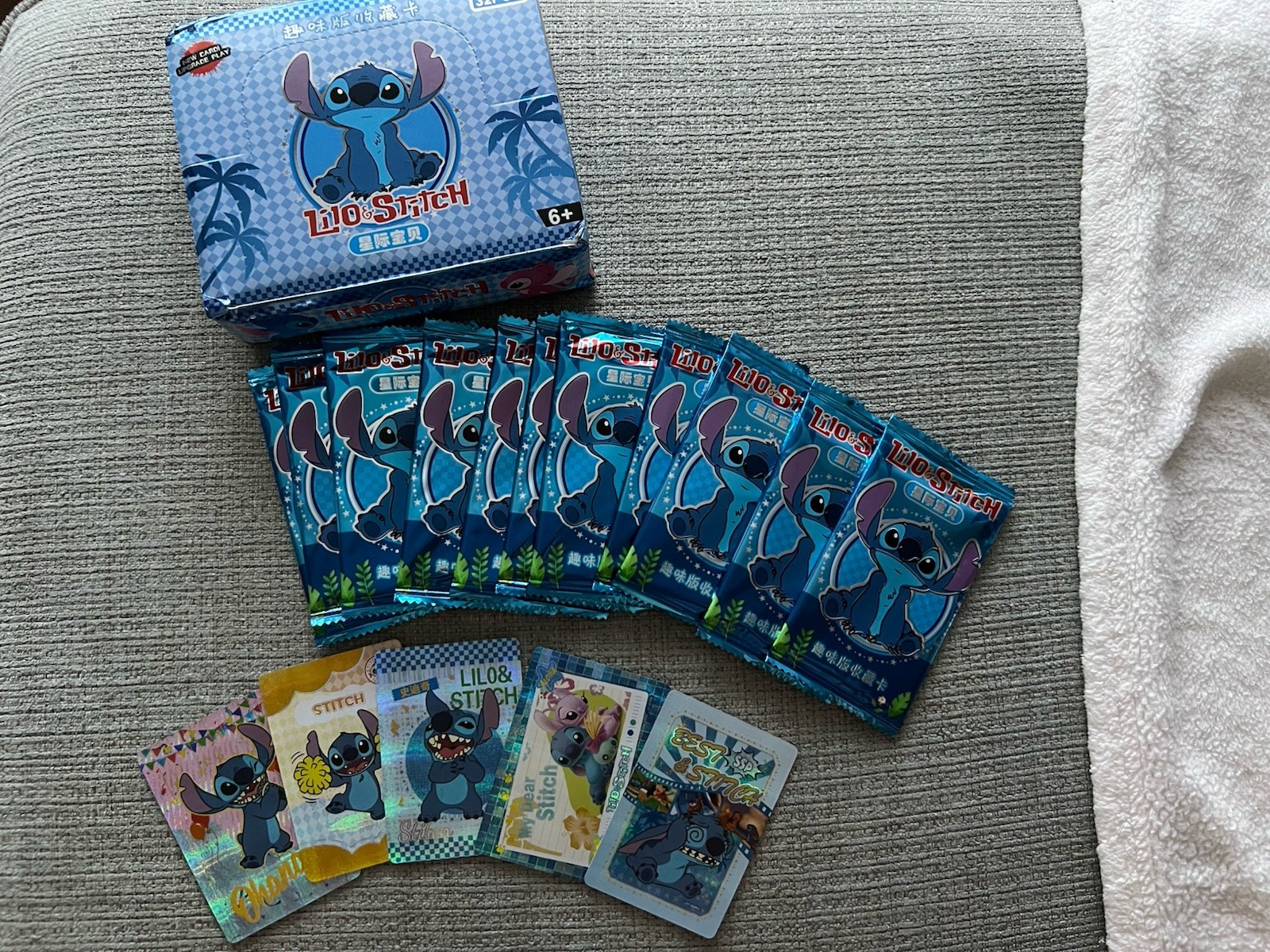 x1 Sealed 5 Card Booster Pack - Disney Anime Lilo Stitch Trading Cards - New
